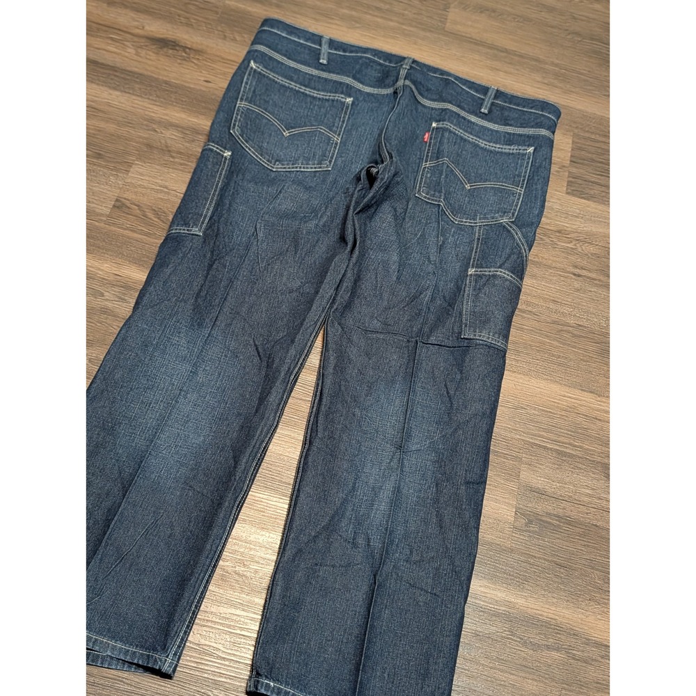 Levis Carpenter Jeans 42x30 Dark Wash Blue Baggy Utility Workwear Denim